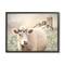 Stupell Industries Realistic Cow Floral Crown Tranquil Farm Field in Black Frame Wall Art